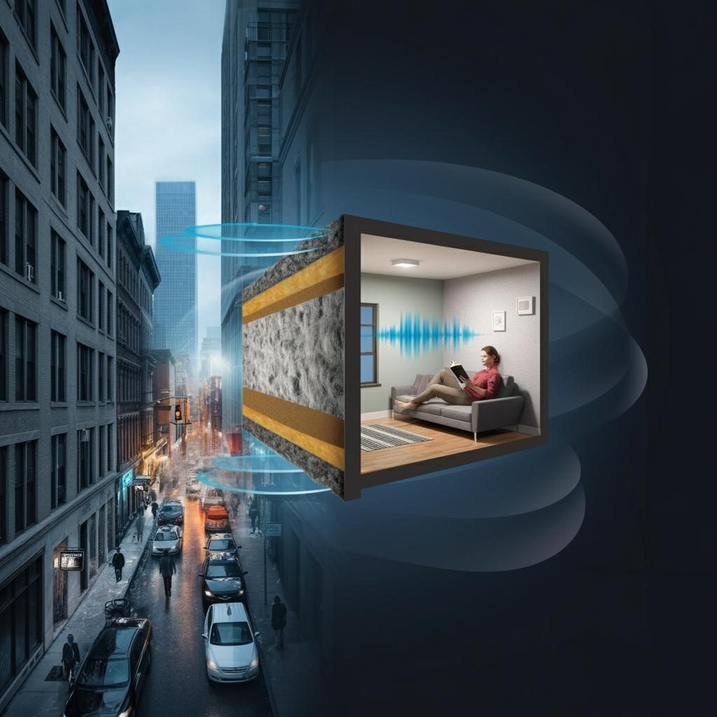 عایق صوتی با پشم سنگ