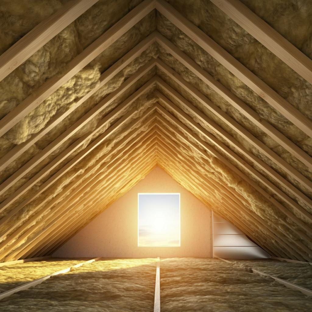 عایق سقف شیروانی با پشم سنگ