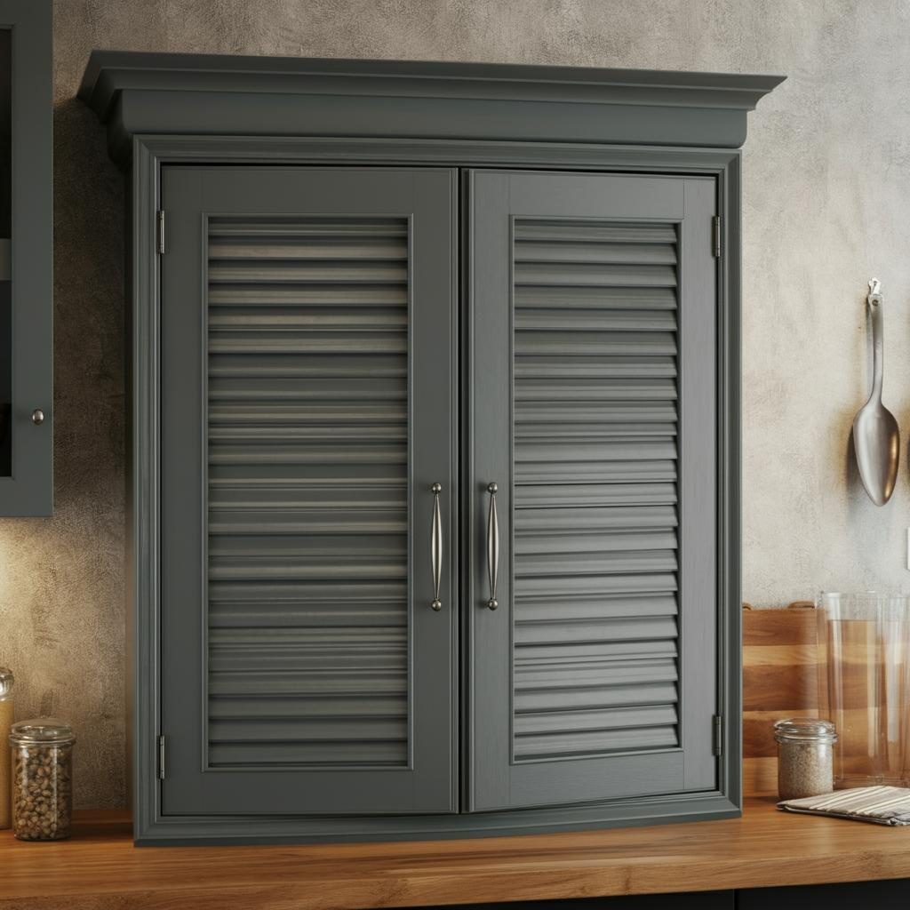  درب‌های مشبک (Louvered Cabinet Doors)