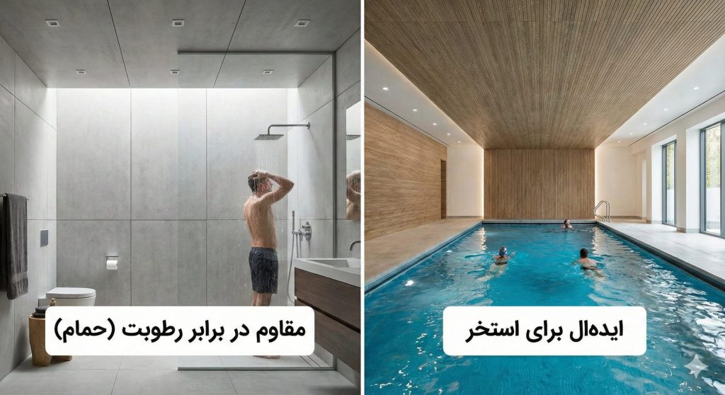 فایبر سمنت برد در فضای مرطوب و سرویس بهداشتی